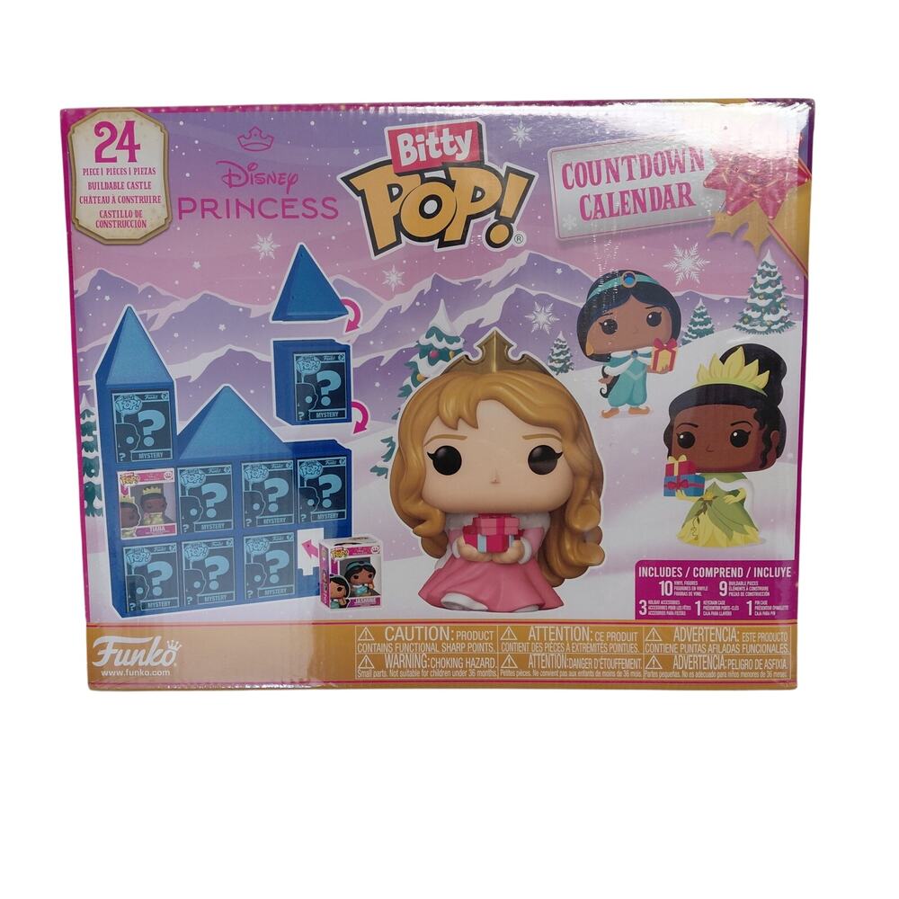 Funko Pop! Bitty Countdown Calendar: Disney Princess - 24 Days of Surprises NWT